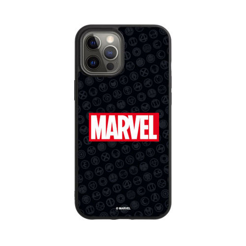 Apple iPhone 12 Pro Max Base Case Marvel Logo Black Red 