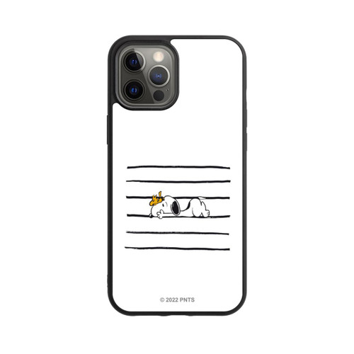 Apple iPhone 12 Pro Max Base Case Snoopy Woodstock Streifen