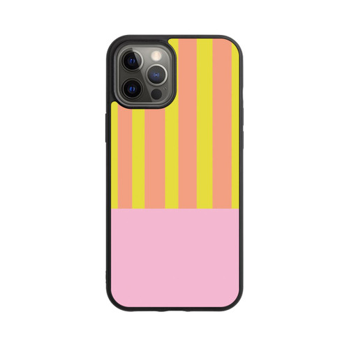 Apple iPhone 12 Pro Max Base Case Neonfarbige Streifen