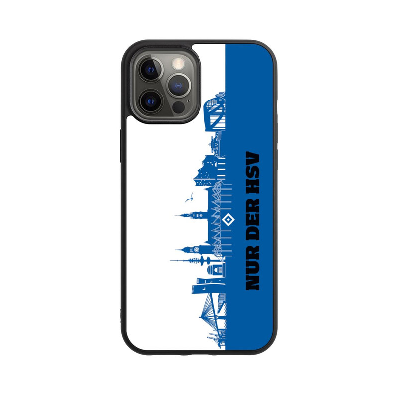 iPhone 12 Pro Max Base Case HSV Skyline Blau Weiß