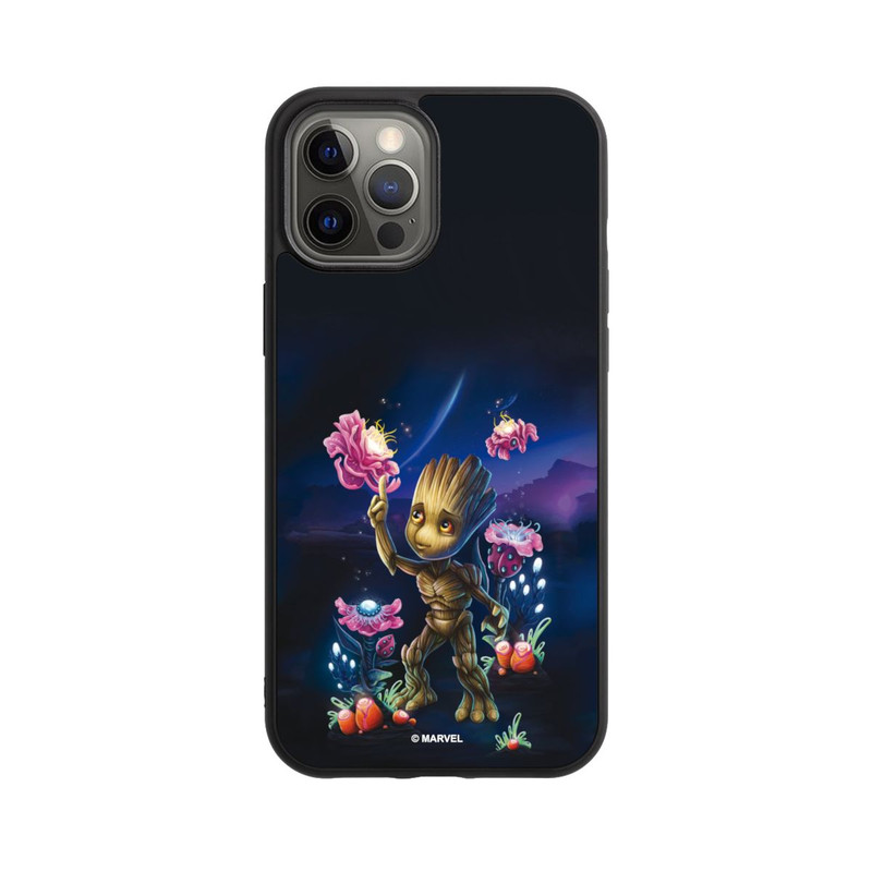 iPhone 12 Pro Max Base Case Baby Groot Blumen