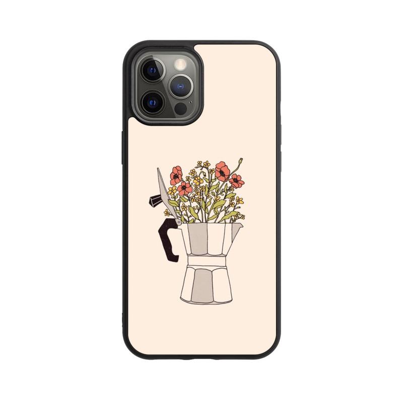 iPhone 12 Pro Max Base Case Moka Blumen