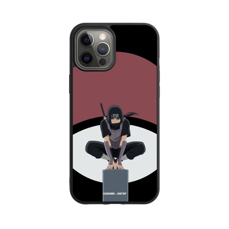 iPhone 12 Pro Max Base Case Itachi Uchiha Symbol schwarz