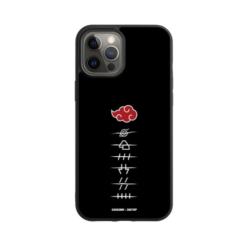 Apple iPhone 12 Pro Max Base Case Akatsuki Mitgliedssymbole Schwarz