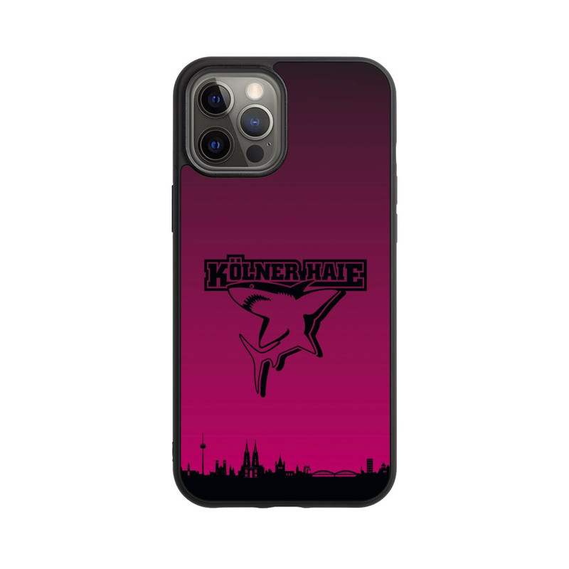 iPhone 12 Pro Max Base Case Kölner Haie Skyline Pink