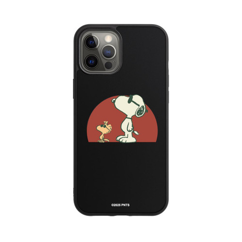 Apple iPhone 12 Pro Max Base Case Snoopy Woodstock Far Out transparent
