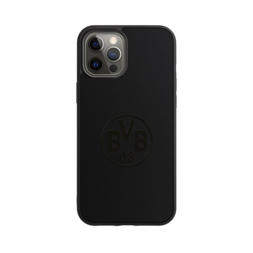 Apple iPhone 12 Pro Max Base Case BVB Logo Schwarz Transparent
