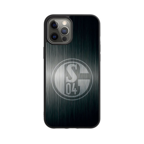 Apple iPhone 12 Pro Max Base Case Schalke 04 Metall Look