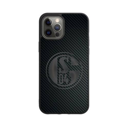 Apple iPhone 12 Pro Max Base Case Schalke 04 Carbon Look