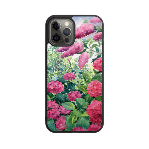 Apple iPhone 12 Pro Max Base Case Garden Hydrangeas and Buddleia by Christopher Ryland