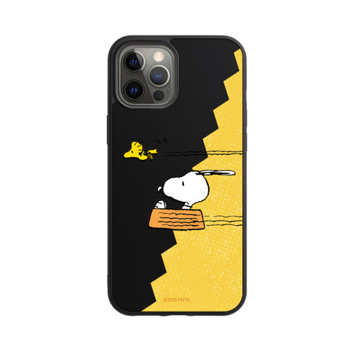 Apple iPhone 12 Pro Max Base Case Peanuts-Snoopy und Woodstock Transparent