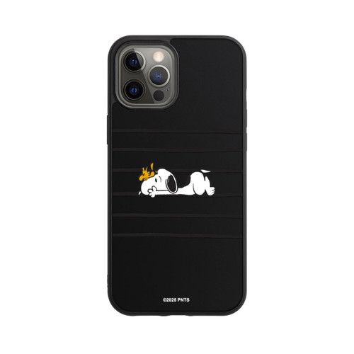 Apple iPhone 12 Pro Max Base Case Snoopy Woodstock Streifen Peanuts Transparent