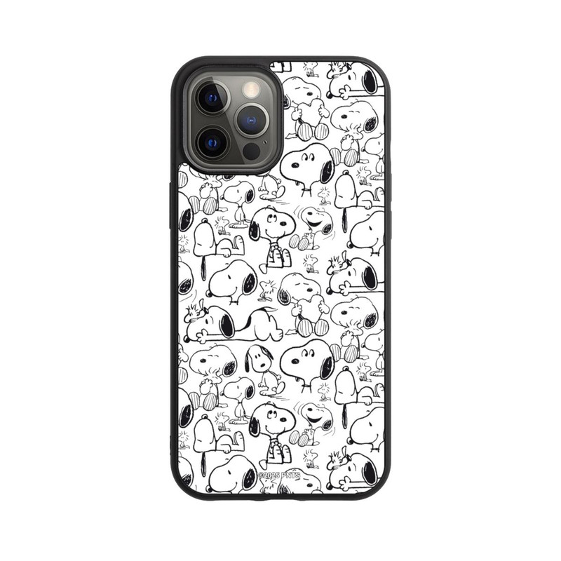 iPhone 12 Pro Max Base Case Classic Snoopy Pattern White