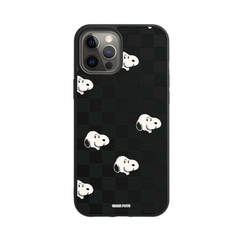 Apple iPhone 12 Pro Max Base Case Snoopy Checked Pattern