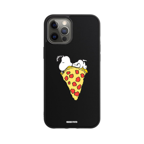 Apple iPhone 12 Pro Max Base Case Snoopy Pizza Transparent