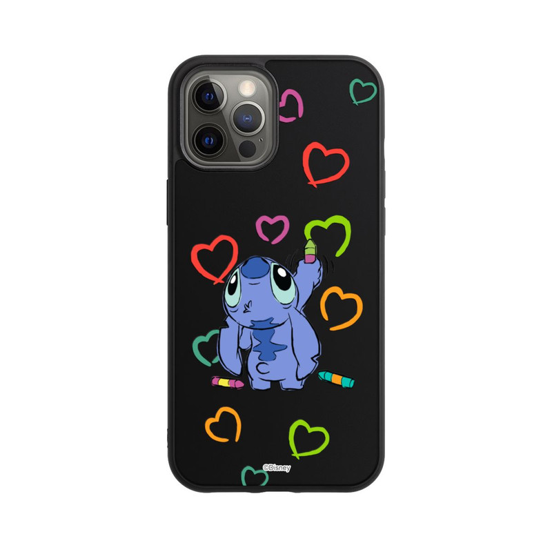 iPhone 12 Pro Max Base Case Stitch Draws a Heart Transparent