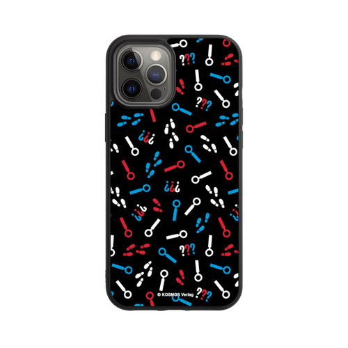Apple iPhone 12 Pro Max Base Case Drei Fragezeichen Detektiv Muster