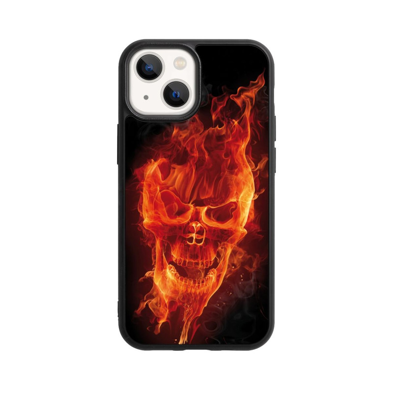 iPhone 13 Mini Base Case Burning Skull