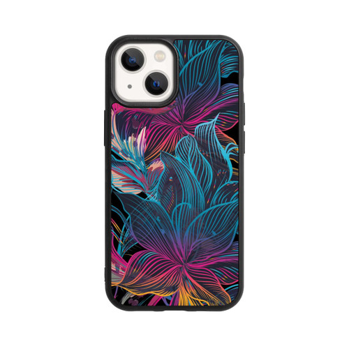 Apple iPhone 13 Mini Base Case Neon Flower Power