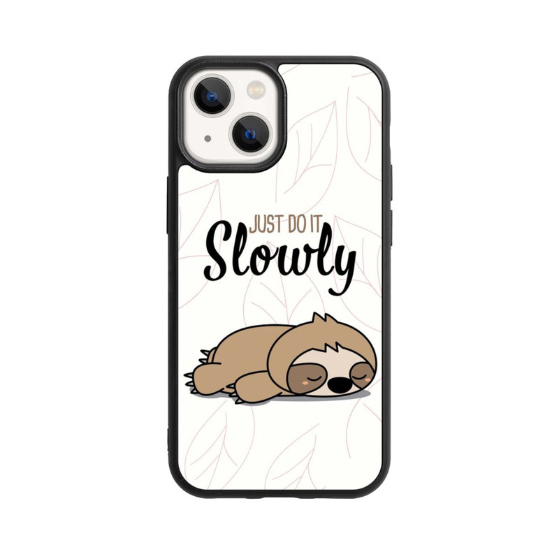iPhone 13 Mini Base Case Just Do It Slowly Sloth