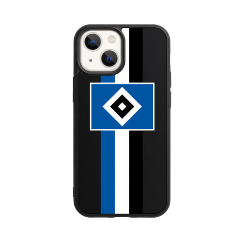 Apple iPhone 13 Mini Base Case HSV Streifen - Blau-Weiß-Schwarz - ohne Hintergrund