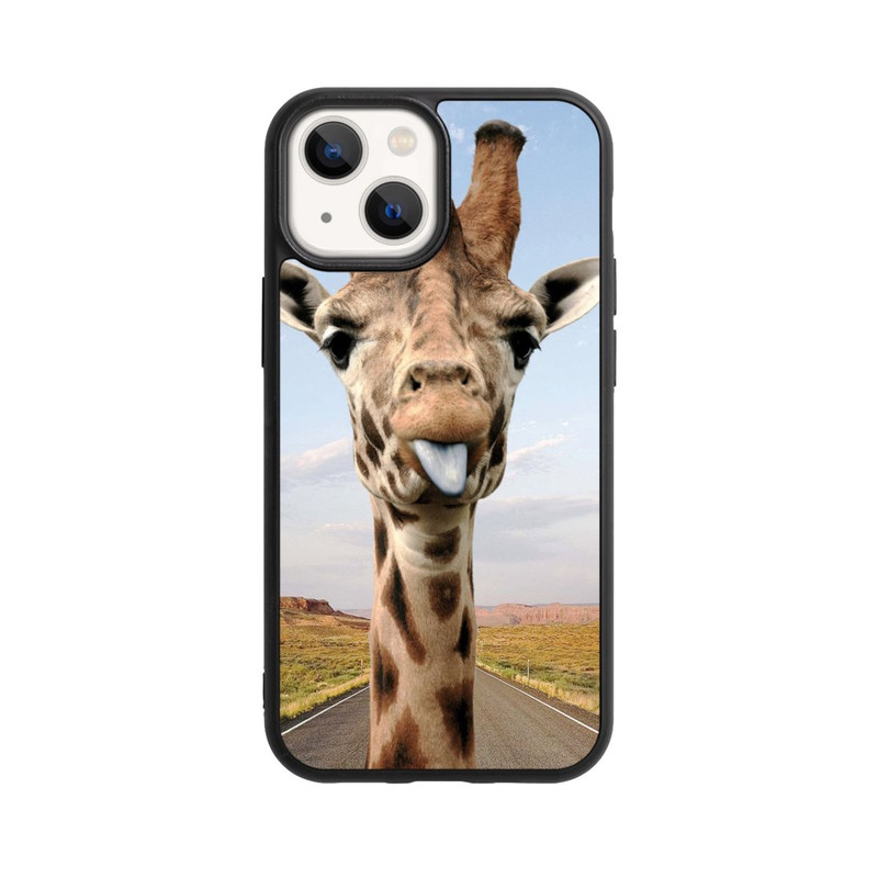 iPhone 13 Mini Base Case Giraffe auf der Straße