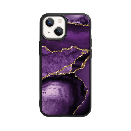 Apple iPhone 13 Mini Base Case Lila Marmor Landschaft