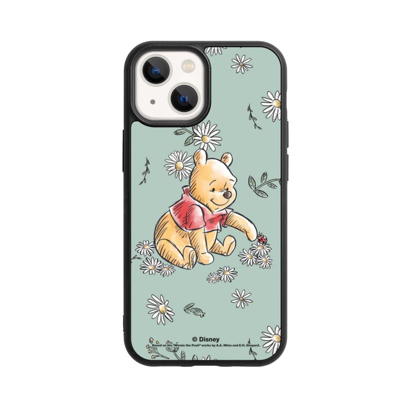 iPhone 13 Mini Base Case Winnie Puuh Gänseblümchen und Käfer Liebe
