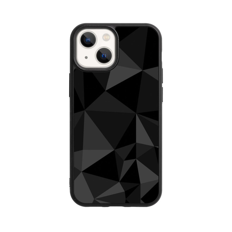 iPhone 13 Mini Base Case Polygonmuster schwarz