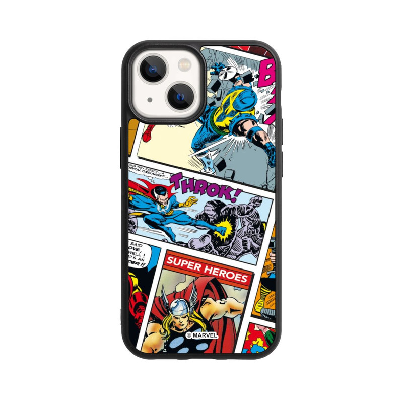 iPhone 13 Mini Base Case Marvel Retro Comic Blue