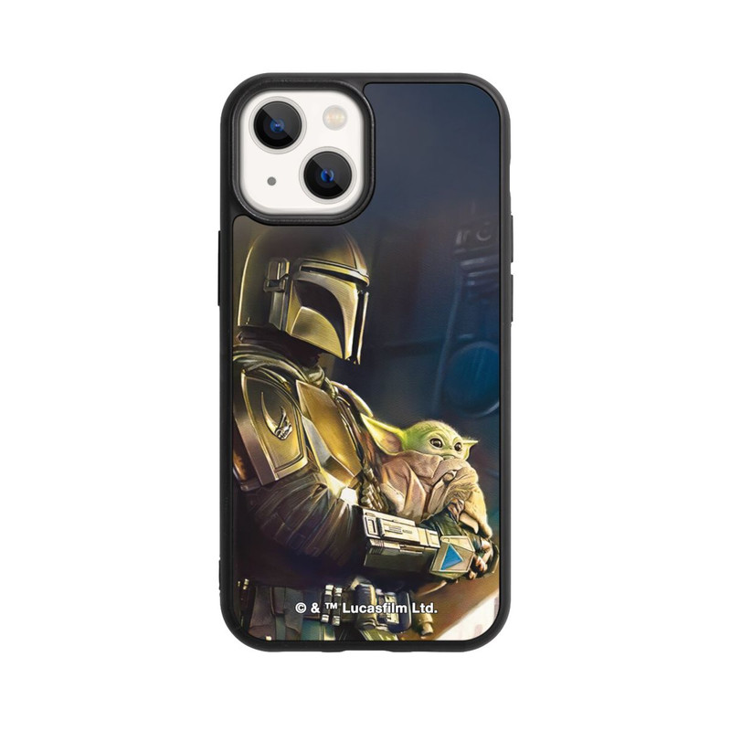 iPhone 13 Mini Base Case Mandalorianer und Grogu im Schiff