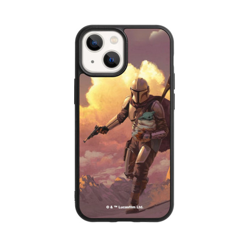 Apple iPhone 13 Mini Base Case Der Mandalorianer und Grogu Sonnenguntergang Wolken