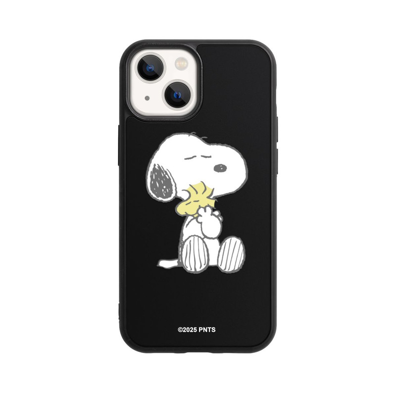 iPhone 13 Mini Base Case Snoopy And Woodstock Cuddling transparent
