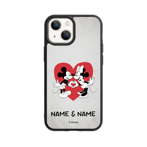 Apple iPhone 13 Mini Base Case Minnie und Micky Personalisierbar