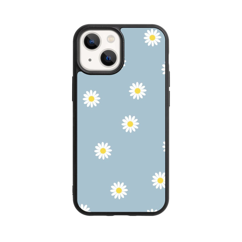 iPhone 13 Mini Base Case Gänseblümchen Muster Blau
