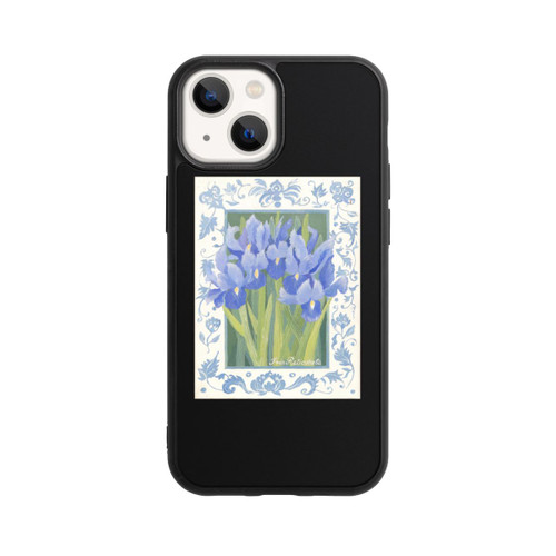 Apple iPhone 13 Mini Base Case Blue Iris, by Jennifer Abbott