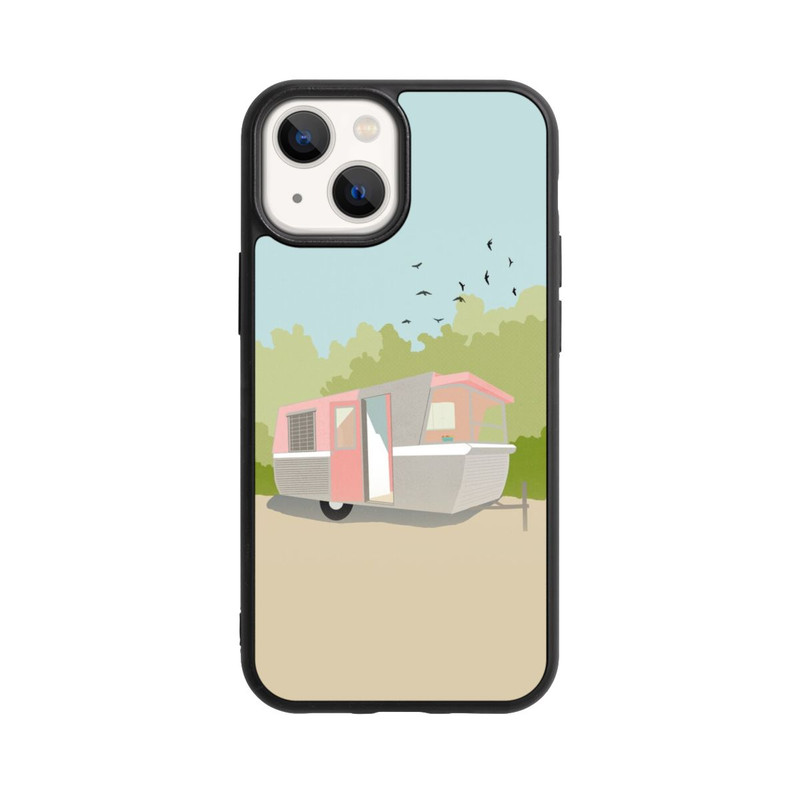 iPhone 13 Mini Base Case Retro Glamping by Roberta Murray