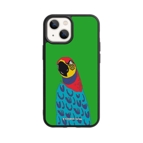 Apple iPhone 13 Mini Base Case Drei Fragezeichen und der Super-Papagei