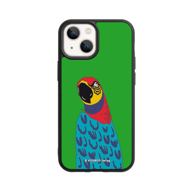 iPhone 13 Mini Base Case Drei Fragezeichen und der Super-Papagei