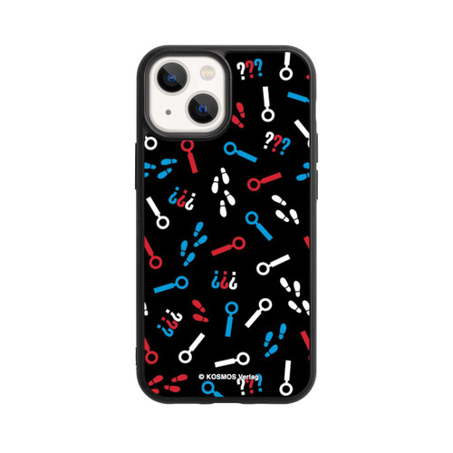 Apple iPhone 13 Mini Base Case Drei Fragezeichen Detektiv Muster