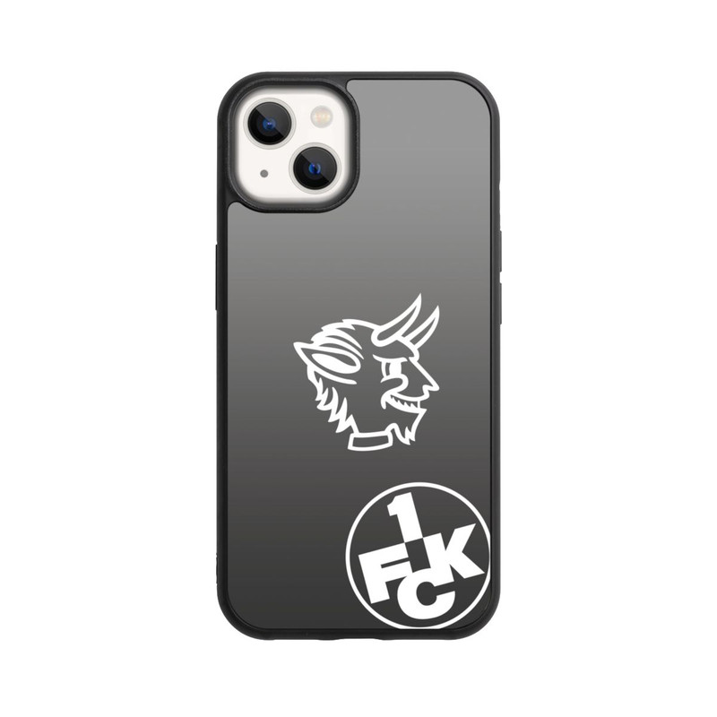 iPhone 13 Base Case Teufelskopf FCK auf Schwarz