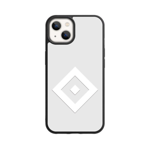 Apple iPhone 13 Base Case Rauten Logo auf HSV Grau