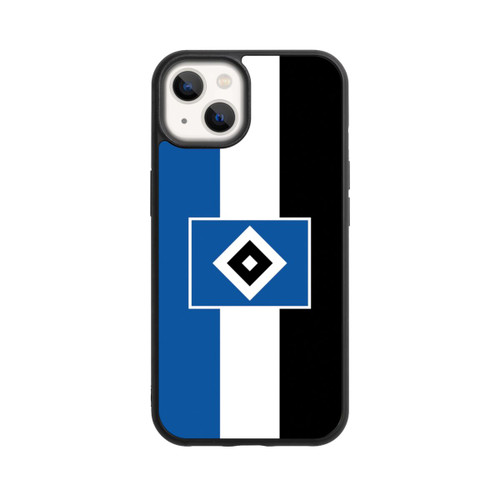 Apple iPhone 13 Base Case HSV Streifen - Blau-Weiß-Schwarz