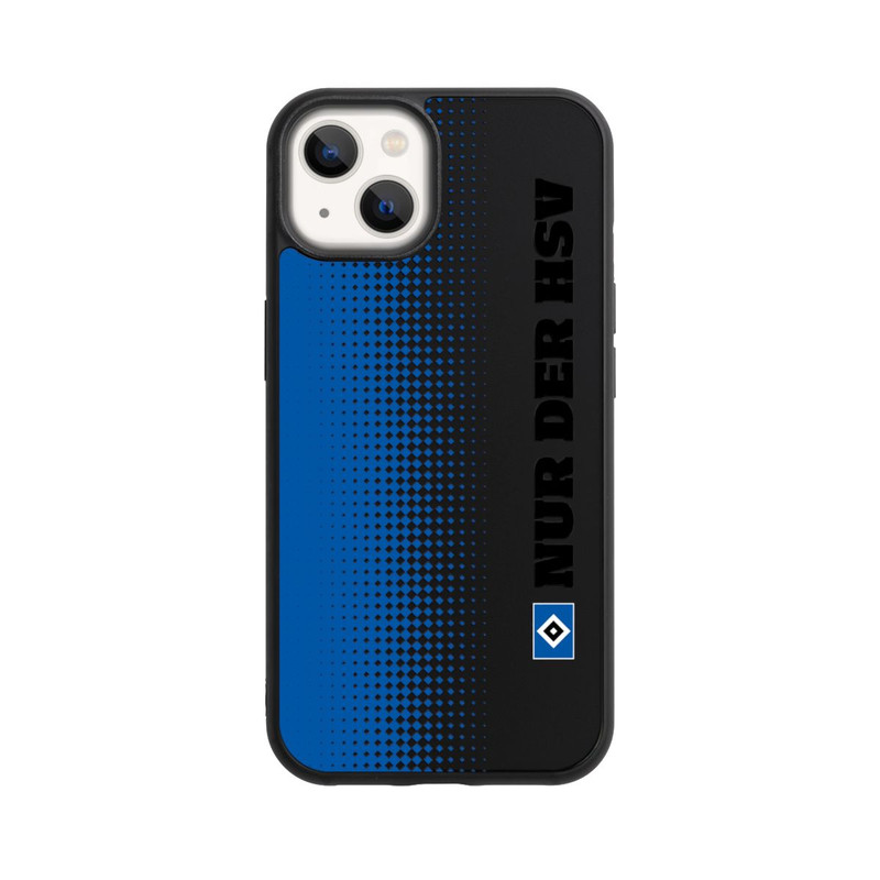 iPhone 13 Base Case Nur der HSV - Rautenraster Blau - ohne Hintergrund