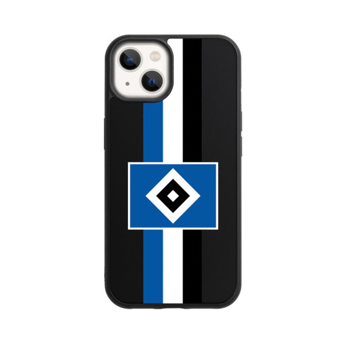 Apple iPhone 13 Base Case HSV Streifen - Blau-Weiß-Schwarz - ohne Hintergrund