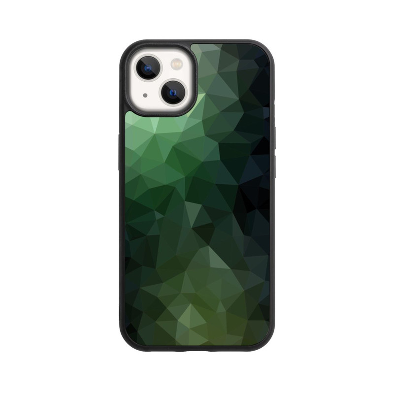 iPhone 13 Base Case Polygonal Mosaic Green