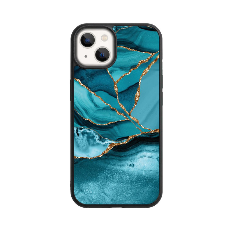 iPhone 13 Base Case Eisblaue Marmor Landschaft