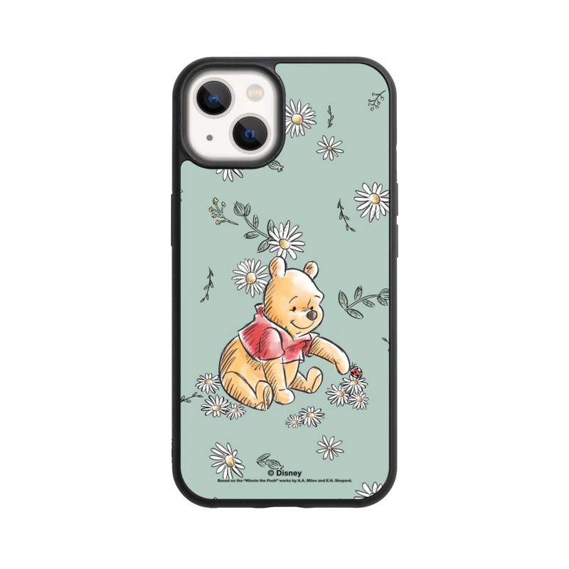 iPhone 13 Base Case Winnie Puuh Gänseblümchen und Käfer Liebe