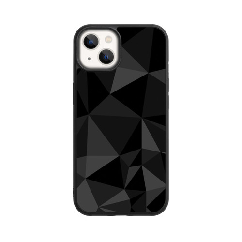 Apple iPhone 13 Base Case Polygonmuster schwarz