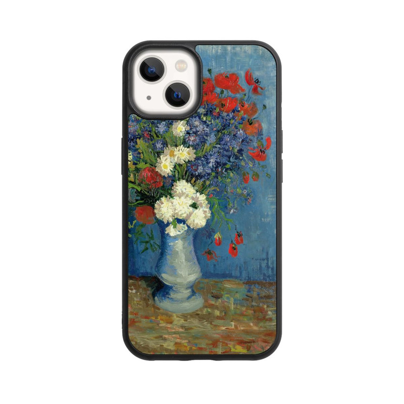 iPhone 13 Base Case Stillleben Vase mit Kornblumen und Mohnblumen von Vincent Van Gogh